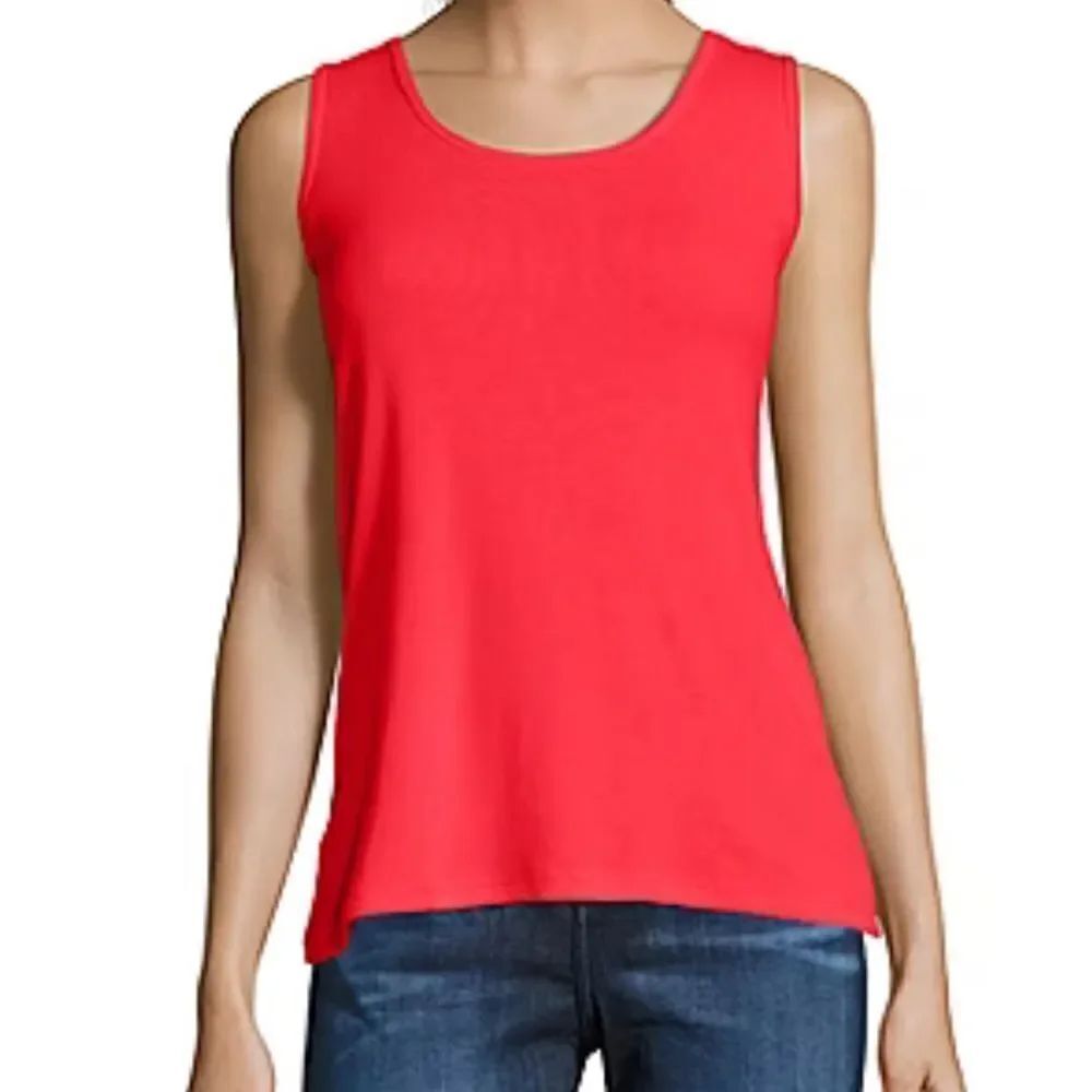 St. John's Bay Womens Scoop Neck Sleeveless Tank Top Size XL